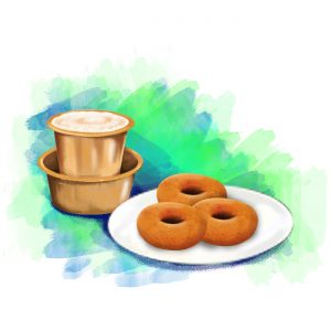 Launced Vada Batter & Filter Coffee